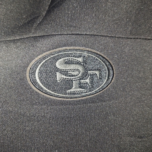 An Antigua San Francisco 49er's Men's Black Neoprene Jacket In A Size XL. NWOT - Picture 2 of 8